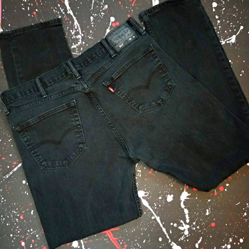 Levi Strauss & Co. | black straight jeans